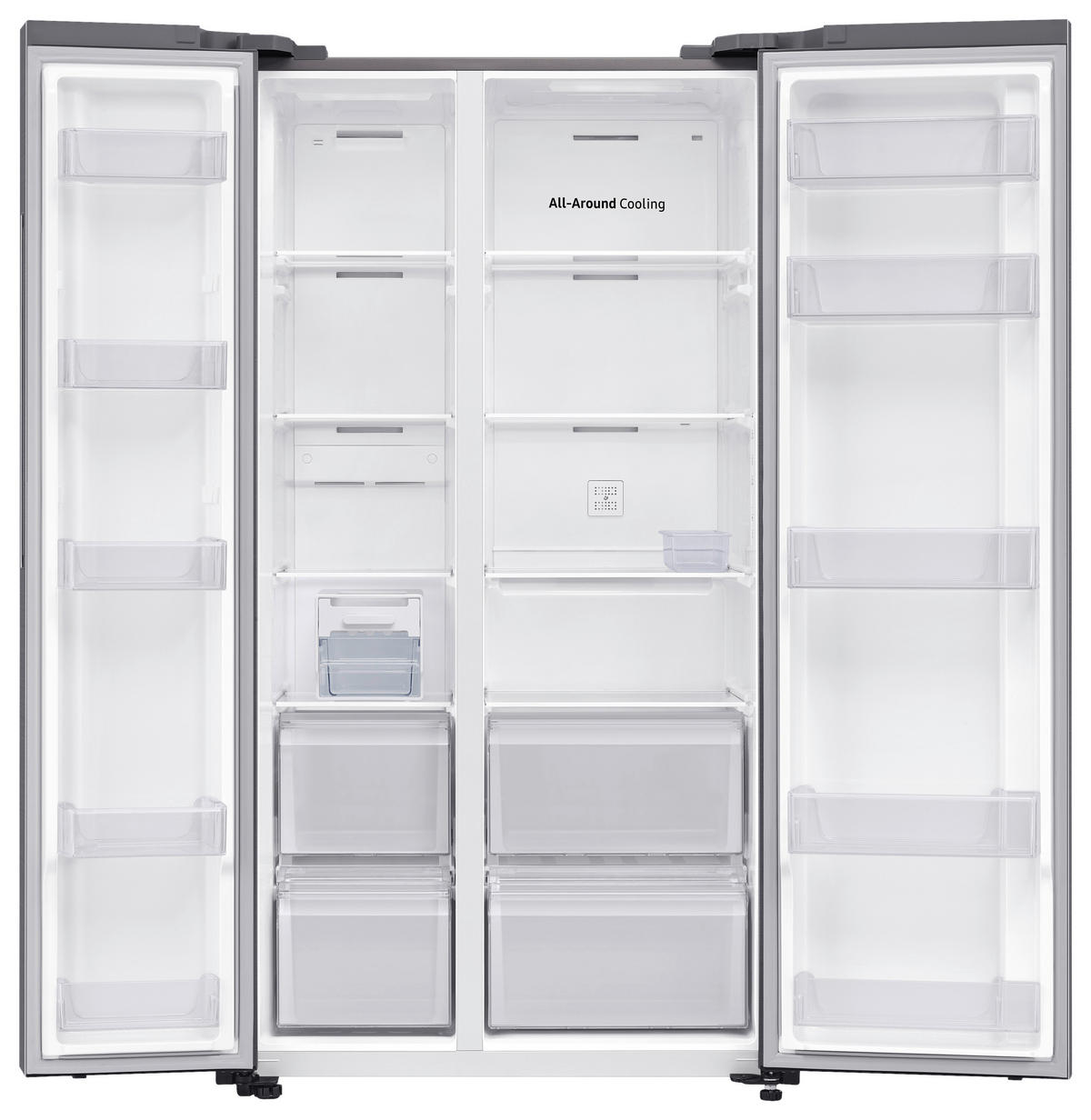 SIDE-BY-SIDE 91,2/178/71,6 cm RS62DG5003S9EF  - Silberfarben, Basics, Glas/Kunststoff (91,2/178/71,6cm) - Samsung