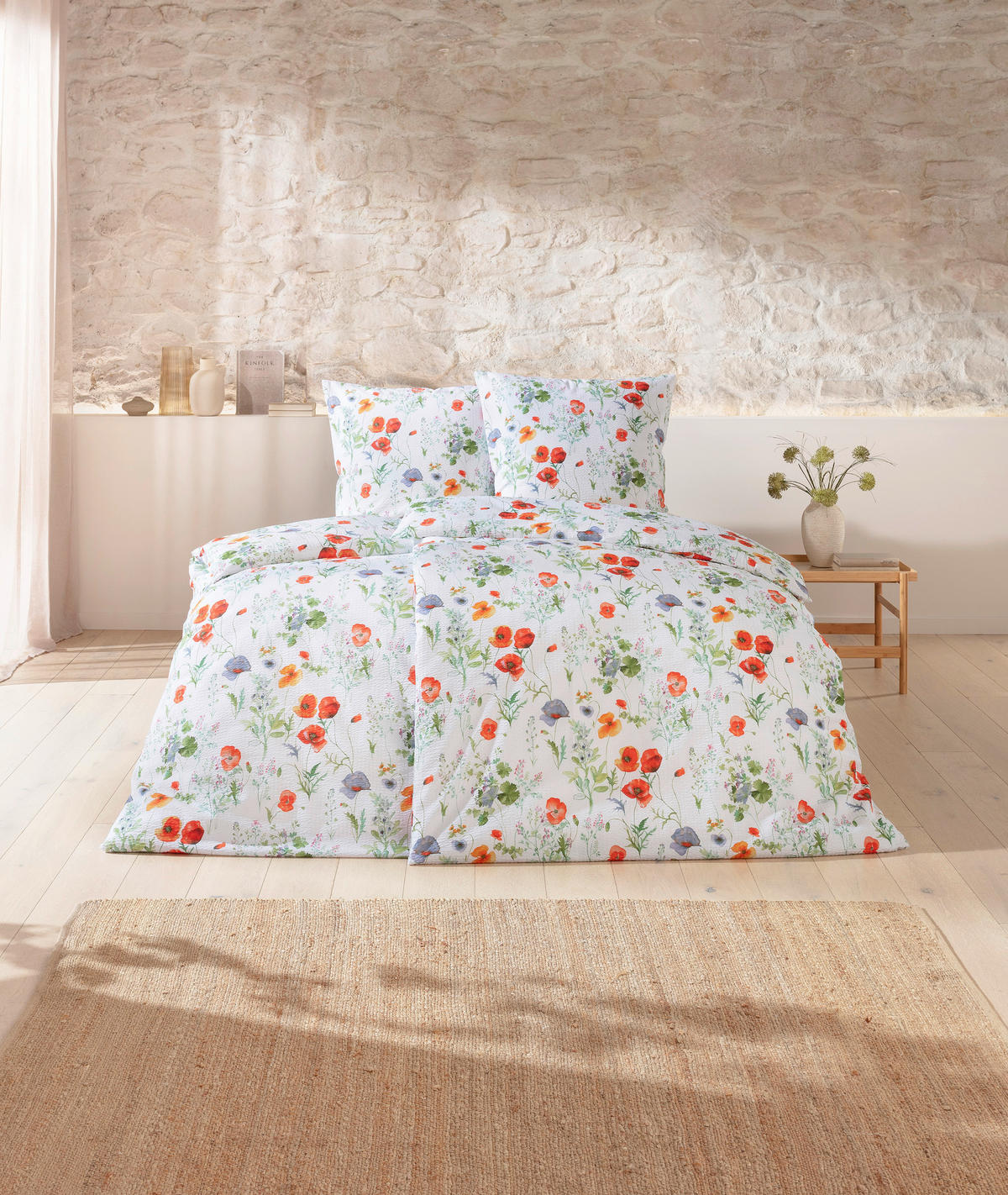 BETTWÄSCHE Impulse Seersucker, Renforcé 140/200 cm  - Multicolor, Basics, Textil (140/200cm) - Estella