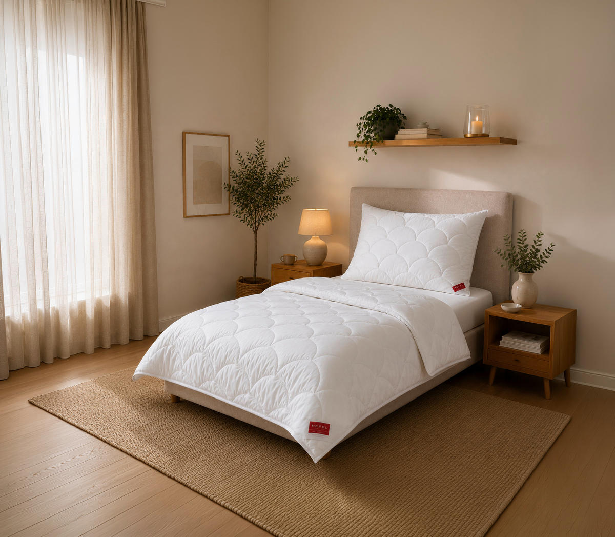 GANZJAHRESDECKE  Edition 101 140/200 cm 100 % TENCEL™ Lyocell  - Weiß, Basics, Textil (140/200cm) - Hefel Textil