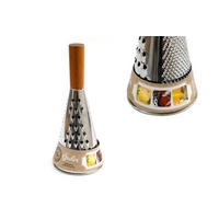 SAJTRESZELŐ - akáciaszínű/nemesacélszínű, Basics, fa/fém (11/25/11cm)