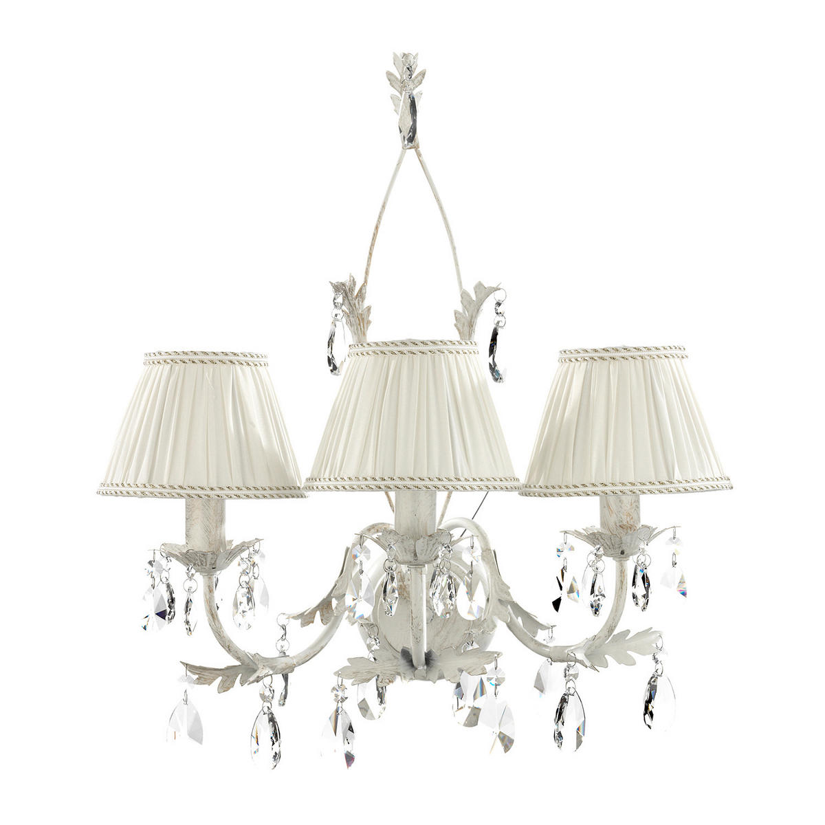 WANDLEUCHTE 53/52/52 cm   - Perlmutt, Design, Textil/Metall (53/52/52cm)