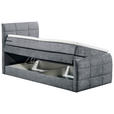 BOXSPRINGBETT 100/200 cm  in Anthrazit  - Anthrazit, Basics, Holzwerkstoff/Kunststoff (100/200cm) - Xora