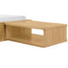 NACHTKÄSTCHEN in massiv Eiche Eichefarben  - Eichefarben, Design, Holz (48/16/38cm) - Hasena