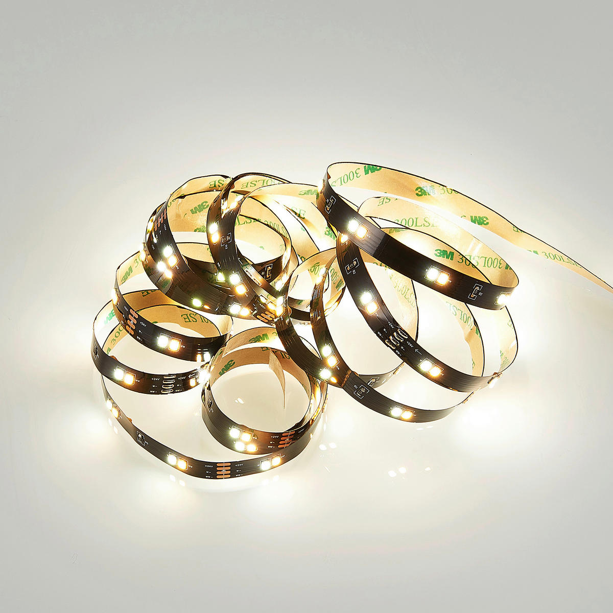 LED PÁSIK, 300 cm - čierna, Basics, plast (300cm)