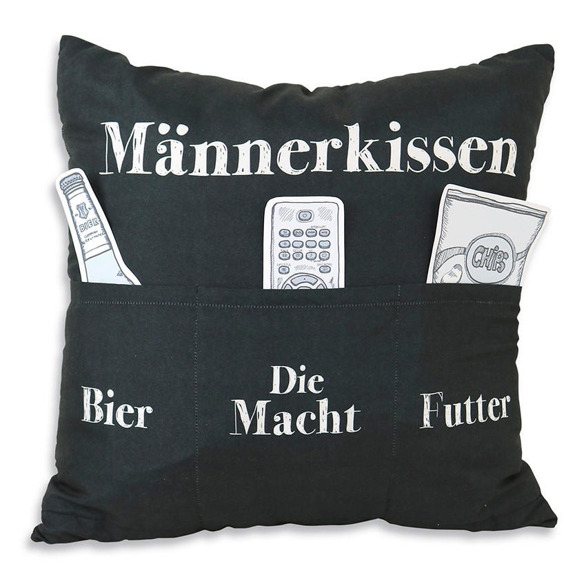 ZIERKISSEN   43/43/15 cm  - Schwarz, Basics, Textil (43/43/15cm)