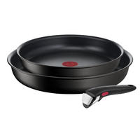 PFANNENSET Aluminium 3-teilig  - Schwarz, Basics, Metall - Tefal