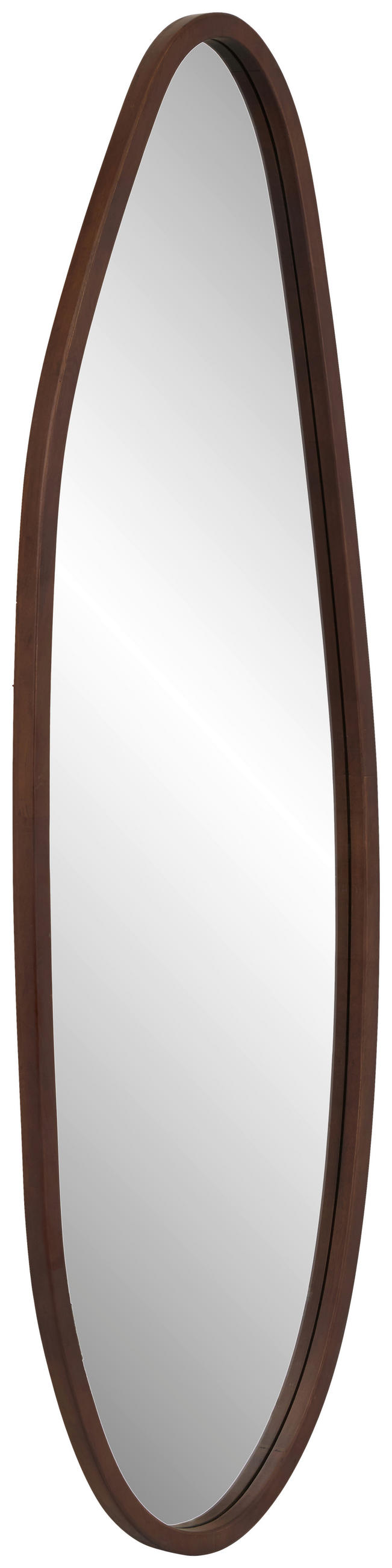 WANDSPIEGEL 50/150/3 cm    in Freiform  - Walnussfarben/Naturfarben, Design, Glas/Holz (50/150/3cm) - MID.YOU