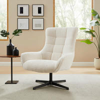 SESSEL in Chenille Beige  - Beige/Schwarz, MODERN, Textil/Metall (81/103/85cm) - Livetastic