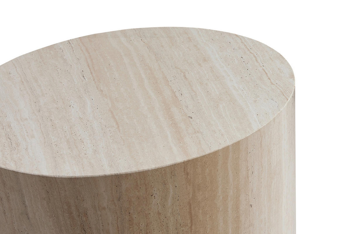 COUCHTISCHSET oval Beige  - Beige, MODERN, Holzwerkstoff (48-40/33-24,5/40-33cm) - Livetastic