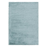 KOBEREC S VYSOKÝM VLASEM, 140/200 cm, modrá - modrá, Basics, textil (140/200cm) - Novel