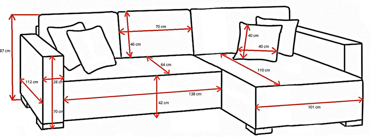 ECKSOFA  in Cord Grau  - Braun/Grau, KONVENTIONELL, Holz/Textil (293/160cm) - Carryhome