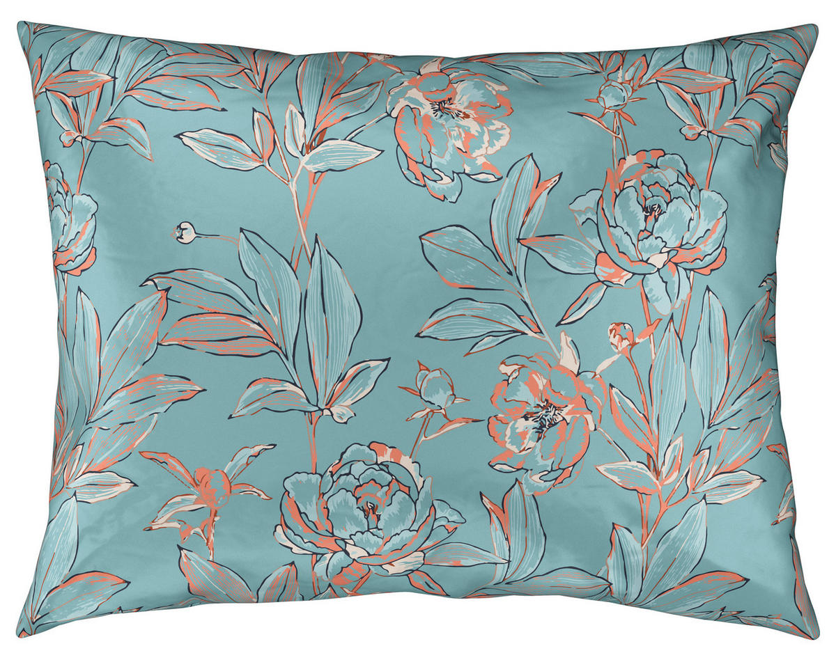 POSTELJINA CELADON 140/200 cm saten sivo-plava  - sivo-plava, Dizajnerski, tekstil (140/200cm) - Novel