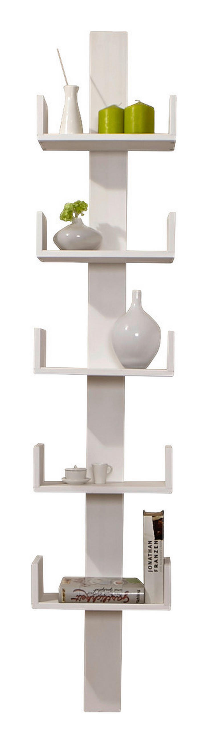 STENSKI REGAL 35/180/17 cm bela  - bela, Natur, les (35/180/17cm) - MID.YOU