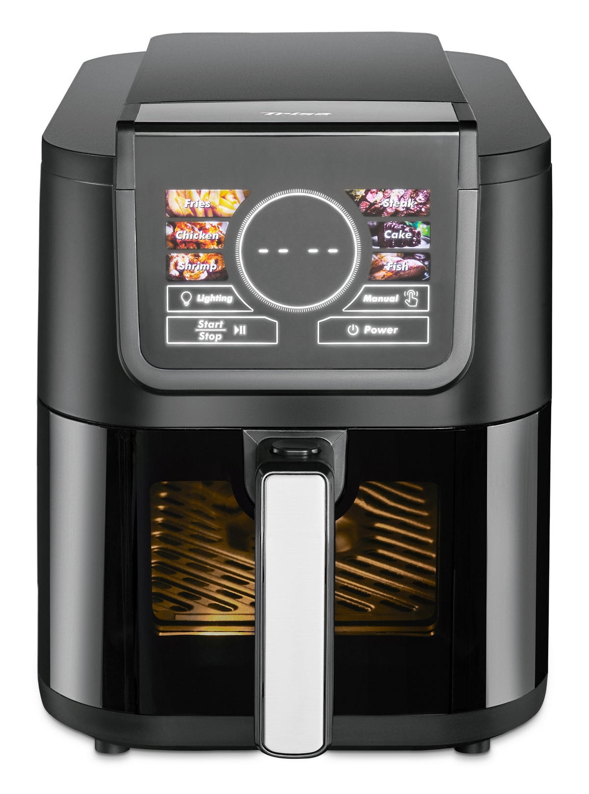 HEISSLUFTFRITTEUSE - Schwarz, Basics, Kunststoff (22,8/28,8/40,8cm) - Trisa Electronics