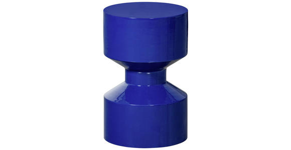 BEISTELLTISCH rund Blau  - Blau, Design, Metall (30/30/47cm) - Carryhome