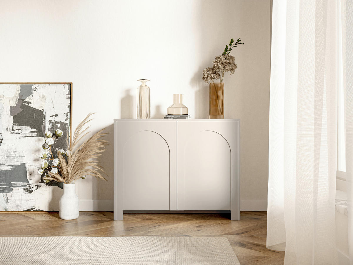 KOMMODE ARCO  in 100/81/35 cm  - Kaschmir, Design, Holzwerkstoff (100/81/35cm) - MID.YOU