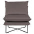 SESSEL in Textil Braun - Schwarz/Braun, Design, Textil/Metall (72/84/90cm) - Hom`in SESSEL in Textil Braun - Schwarz/Braun, Design, Textil/Metall (72/84/90cm) - Hom`in