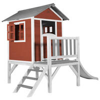 SPIELHAUS  - Rot/Weiß, KONVENTIONELL, Holz/Kunststoff (101/17/139cm) - Ambia Garden