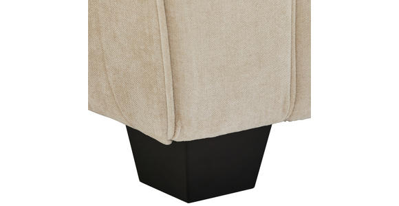 3-SITZER-SOFA  in Chenille Beige  - Beige/Schwarz, KONVENTIONELL, Kunststoff/Textil (226/88/86cm) - Carryhome