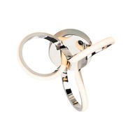 STROPNÉ LED SVIETIDLO, 34,5/19 cm  - chrómová, Design, kov/plast (34,5/19cm) - Novel