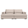 BIGSOFA in Cord Beige  - Beige/Schwarz, Design, Textil (223/80/158cm) - Lomoco