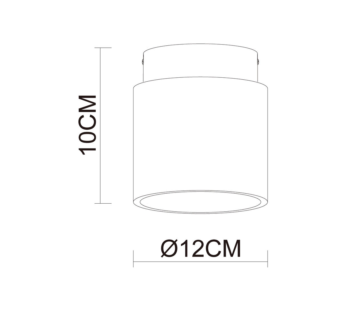 DECKENLEUCHTE  12/10 cm    - Beige, Design, Stein/Metall (12/10cm) - Collet's Monde