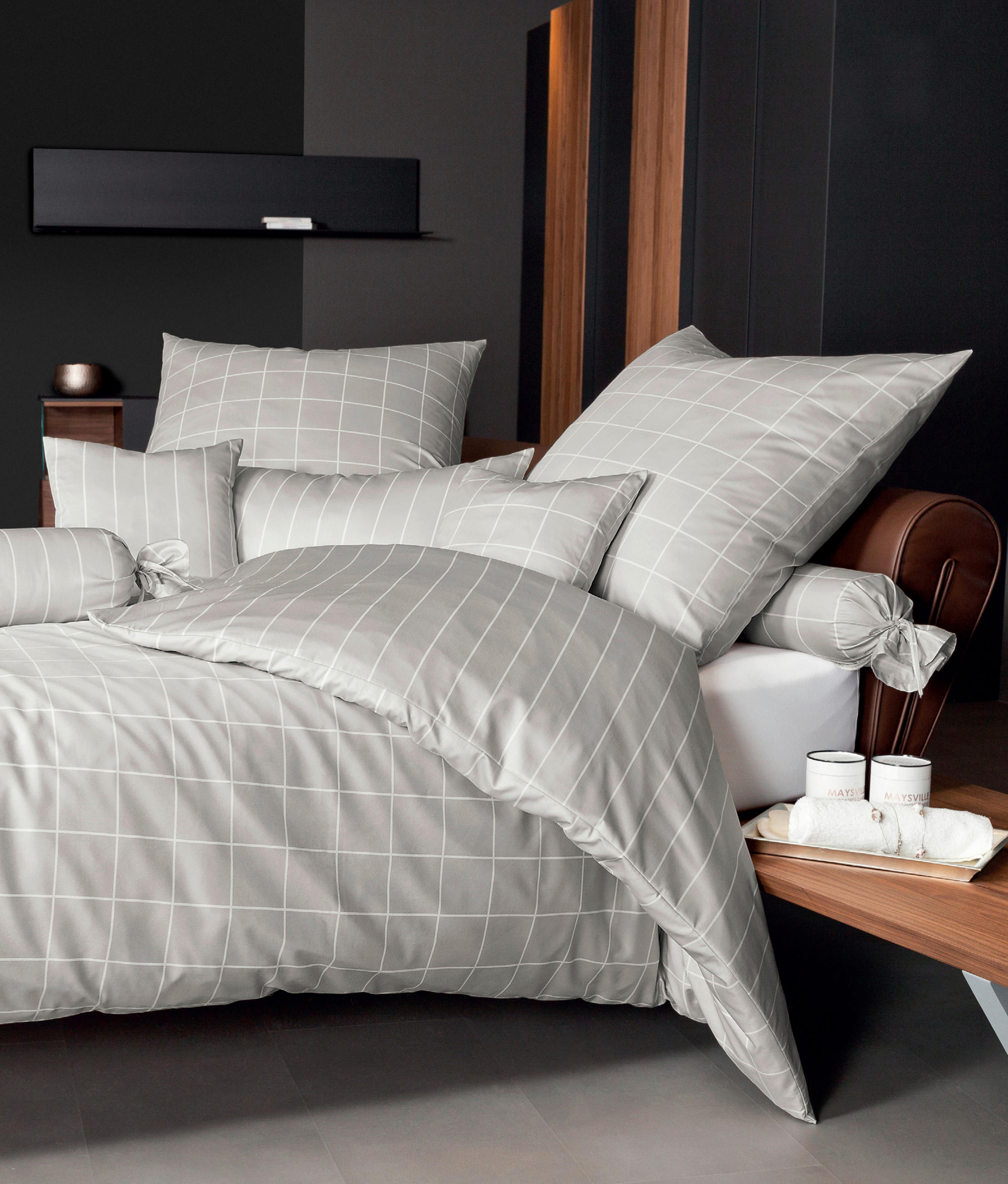 KISSENHÜLLE Giulietta 40/80 cm  - Naturfarben/Weiß, KONVENTIONELL, Textil (40/80cm) - Janine