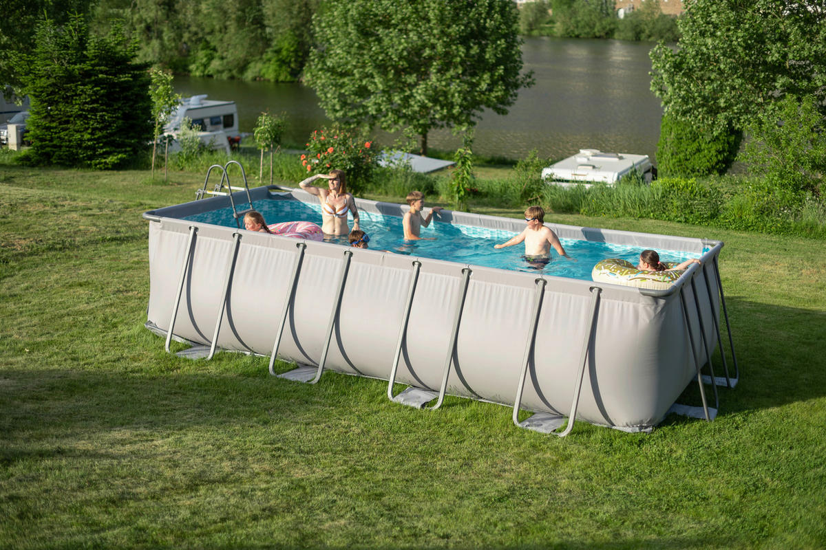 POOL-SET PGP41809522-AN 274/132/549 cm  - Anthrazit, KONVENTIONELL, Kunststoff/Metall (274/132/549cm)