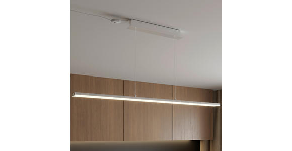 LED-HÄNGELEUCHTE 115/13/200 cm  - Alufarben, Basics, Kunststoff/Metall (115/13/200cm) - Novel