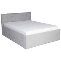 Pat Tapitat 160x200 Cm, gri - gri, Modern, material pe bază de lemn (160/200cm) - Hom`in