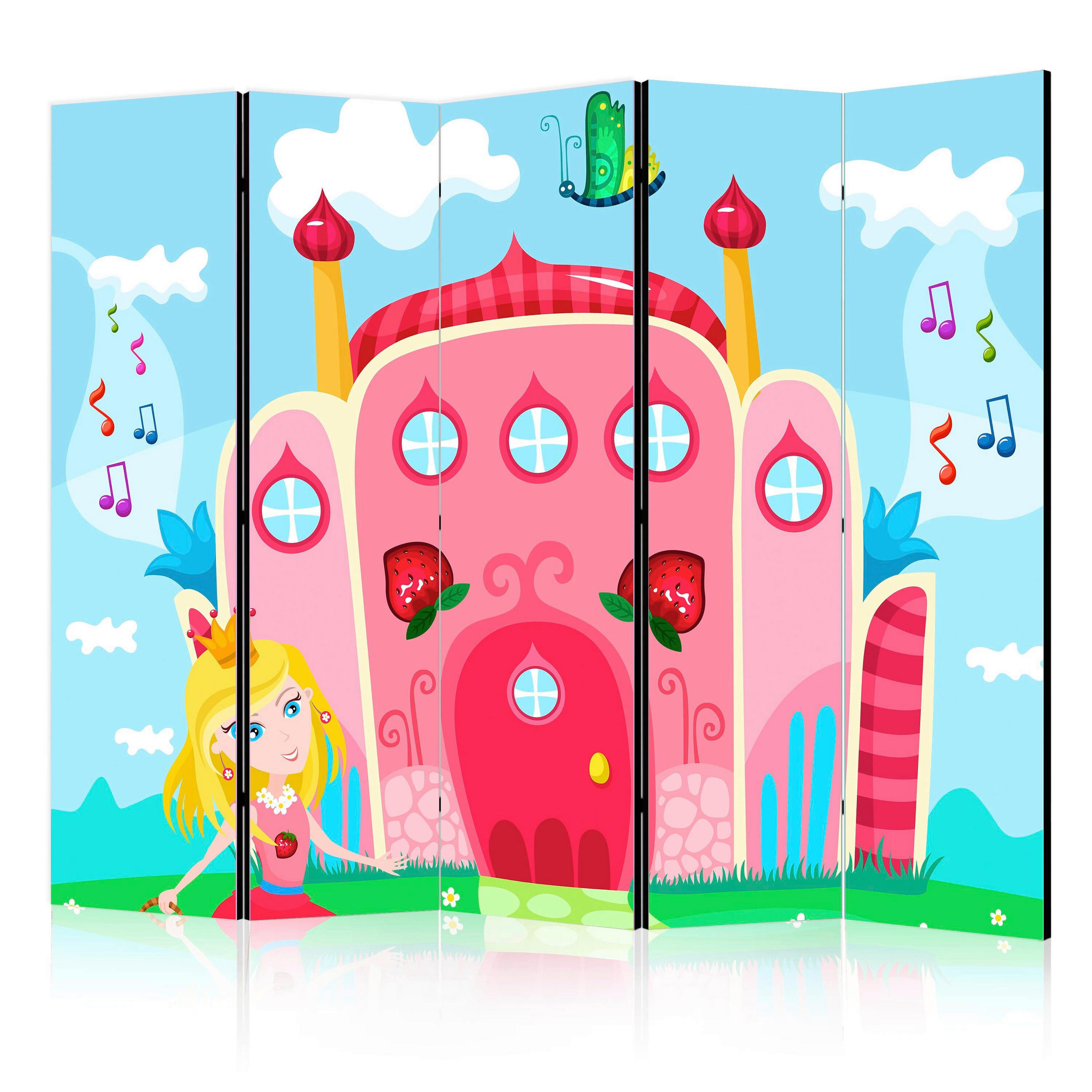 SKÄRMVÄGG  i trä, textil  multicolor  - multicolor, Basics, trä/textil (225/172/3cm) - artgeist