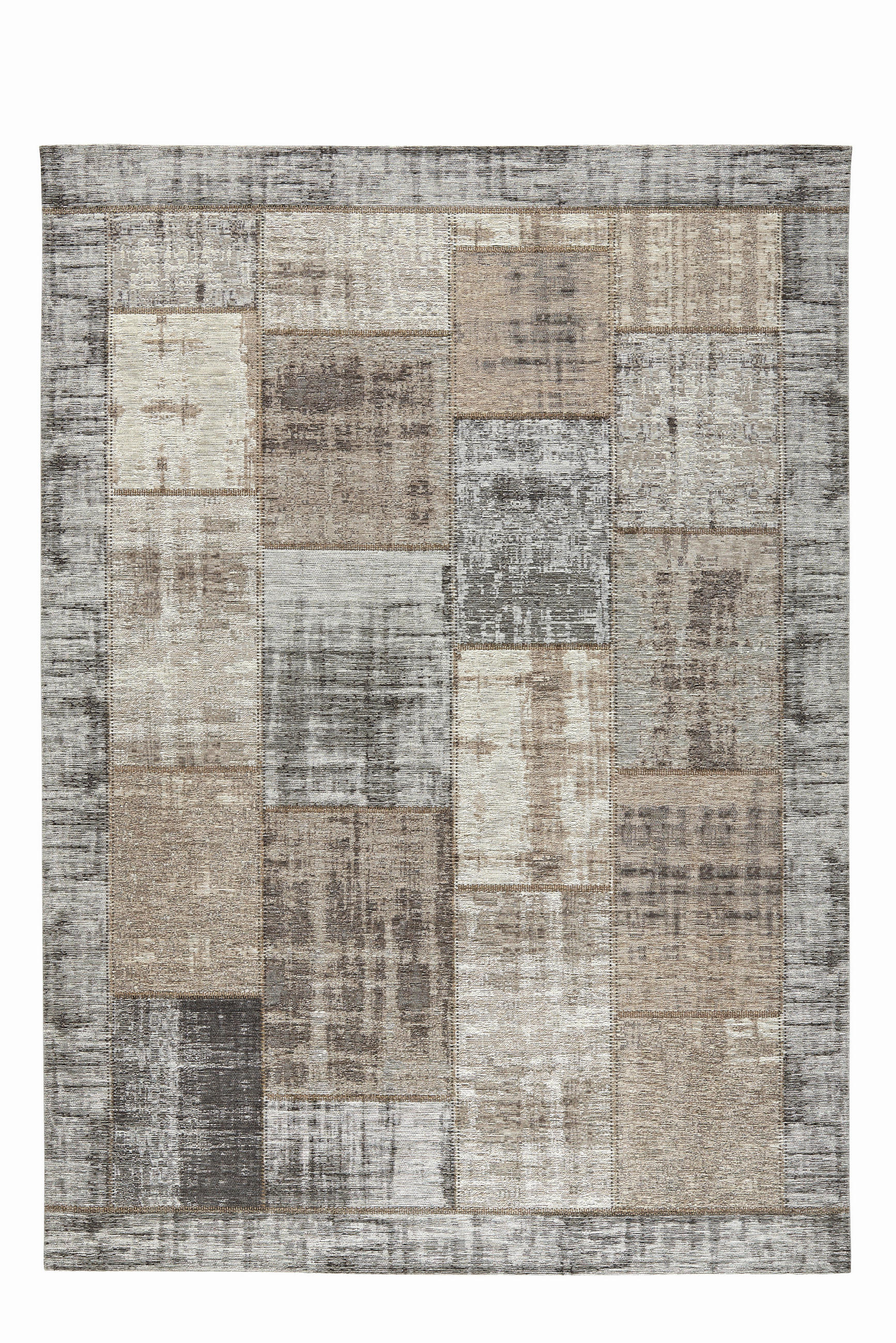 Novel Flachwebeteppich Grau, Beige 240x290 cm