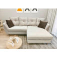 ECKSOFA Naturfarben Feincord  - Buchefarben/Naturfarben, KONVENTIONELL, Holz/Textil (211/154cm) - Carryhome