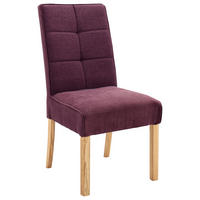 ŽIDLE, barvy dubu, bordeaux - bordeaux/barvy dubu, Natur, dřevo/textil (50/97/69cm) - MID.YOU