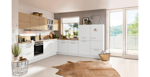 EINBAUKÜCHE   - Weiß, Design, Holzwerkstoff - Novel