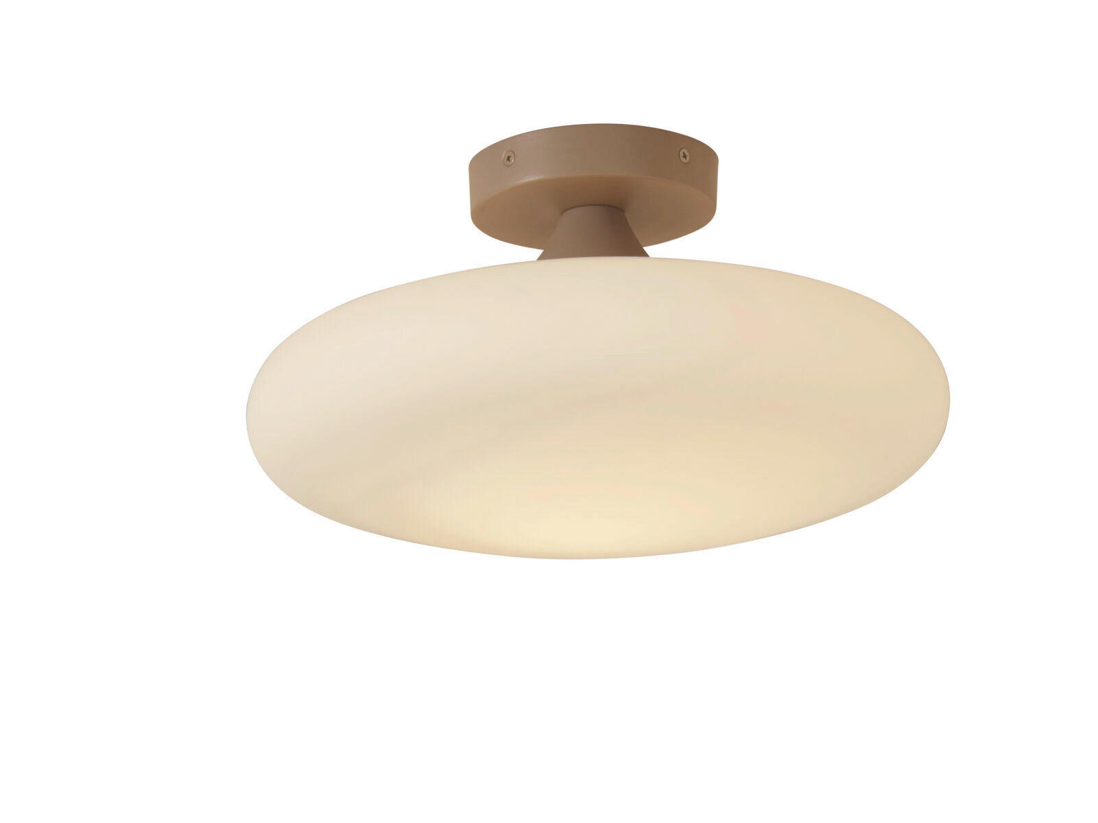 TAKLAMPA 34/18,5 cm  - vit/sandfärgad, Trend, glas (34/18,5cm) - It's about Romi