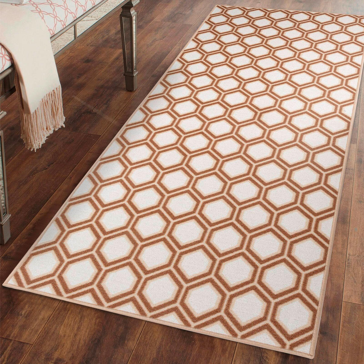 LÄUFER 80/500 cm Cardiff Braun  - Braun, Design, Kunststoff/Textil (80/500cm)