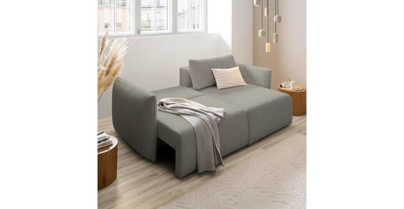 ECKSOFA Beige Jersey Rückenkissen, Bettkasten, Schlaffunktion, Rücken echt, Liegefläche im Originalstoff  - Beige/Schwarz, KONVENTIONELL, Kunststoff/Textil (238/148cm) - Carryhome