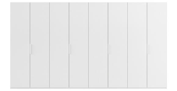 DREHTÜRENSCHRANK 400/223/61 cm,  in Weiß, 6-türig  - Weiß, Basics, Holzwerkstoff/Metall (400/223/61cm) - Novel