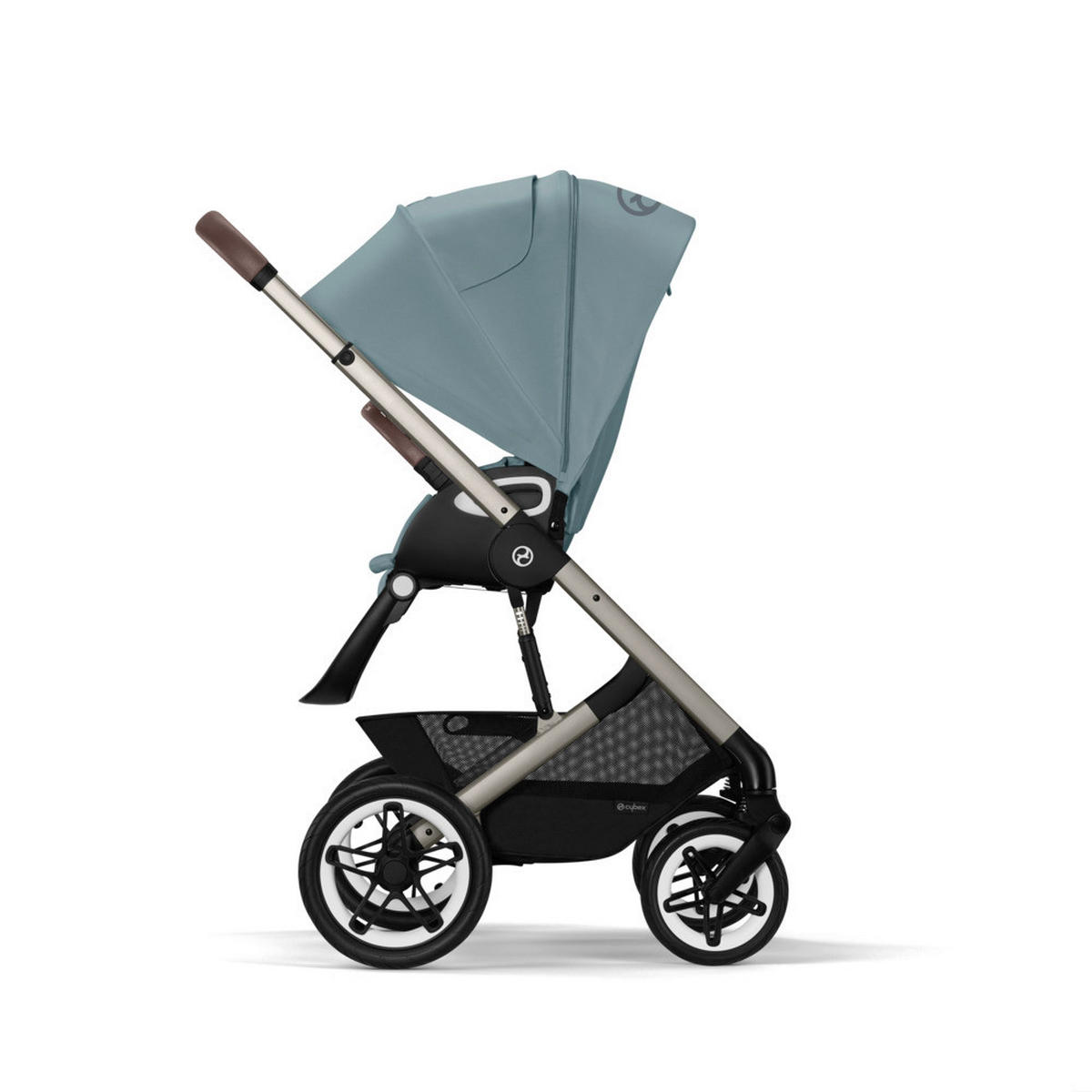 KINDERWAGEN  Talos S Lux  Stormy Blue  - Pastellblau/Silberfarben, Basics, Textil/Metall (91/80/112cm) - Cybex