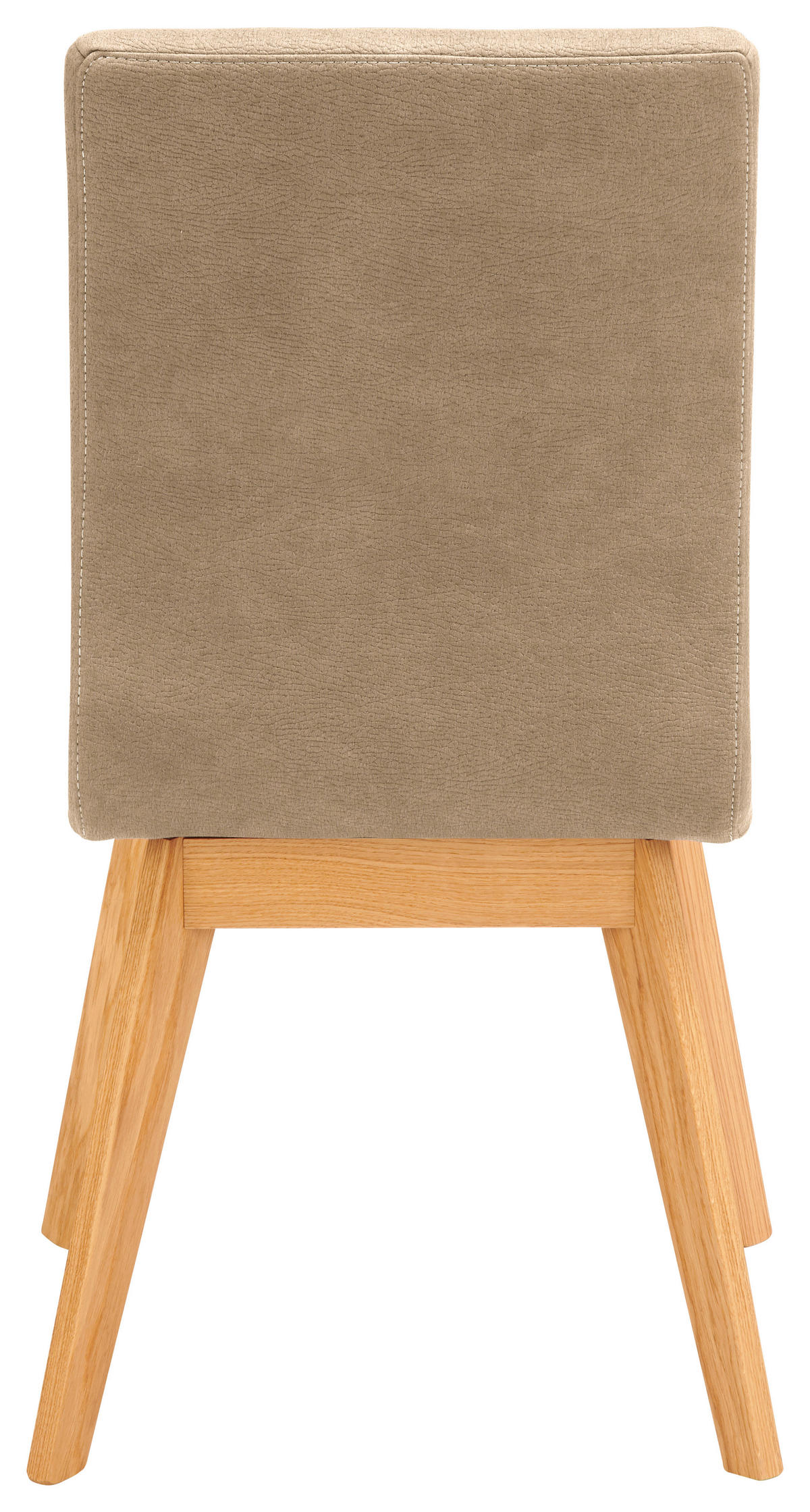 STUHL  in Mikrofaser Holz, Textil  - Hellbraun/Beige, Design, Holz/Textil (45/102/56cm) - Novel