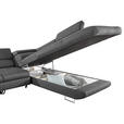 ECKSOFA  in Webstoff Dunkelgrau  280/235 cm  - Dunkelgrau, Design, Textil/Metall (280/235cm) - Hom`in