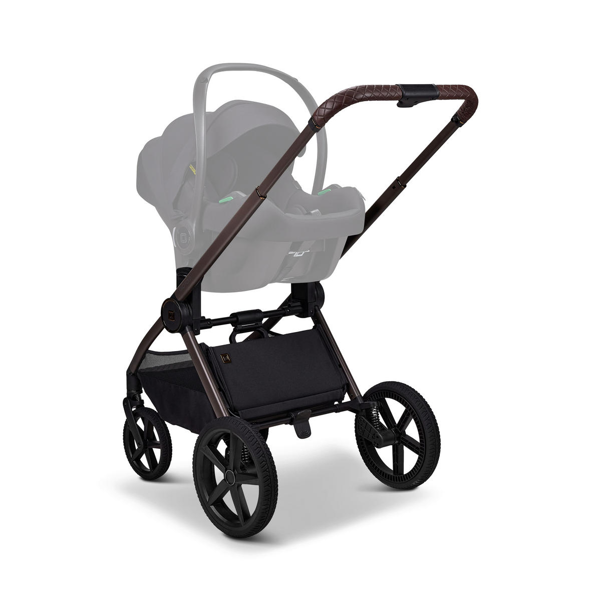 KINDERWAGENSET  GIO FOLD ETPU SET  cognac  - Cognac/Braun, Basics, Textil/Metall (120/58/92cm) - Moon Edition