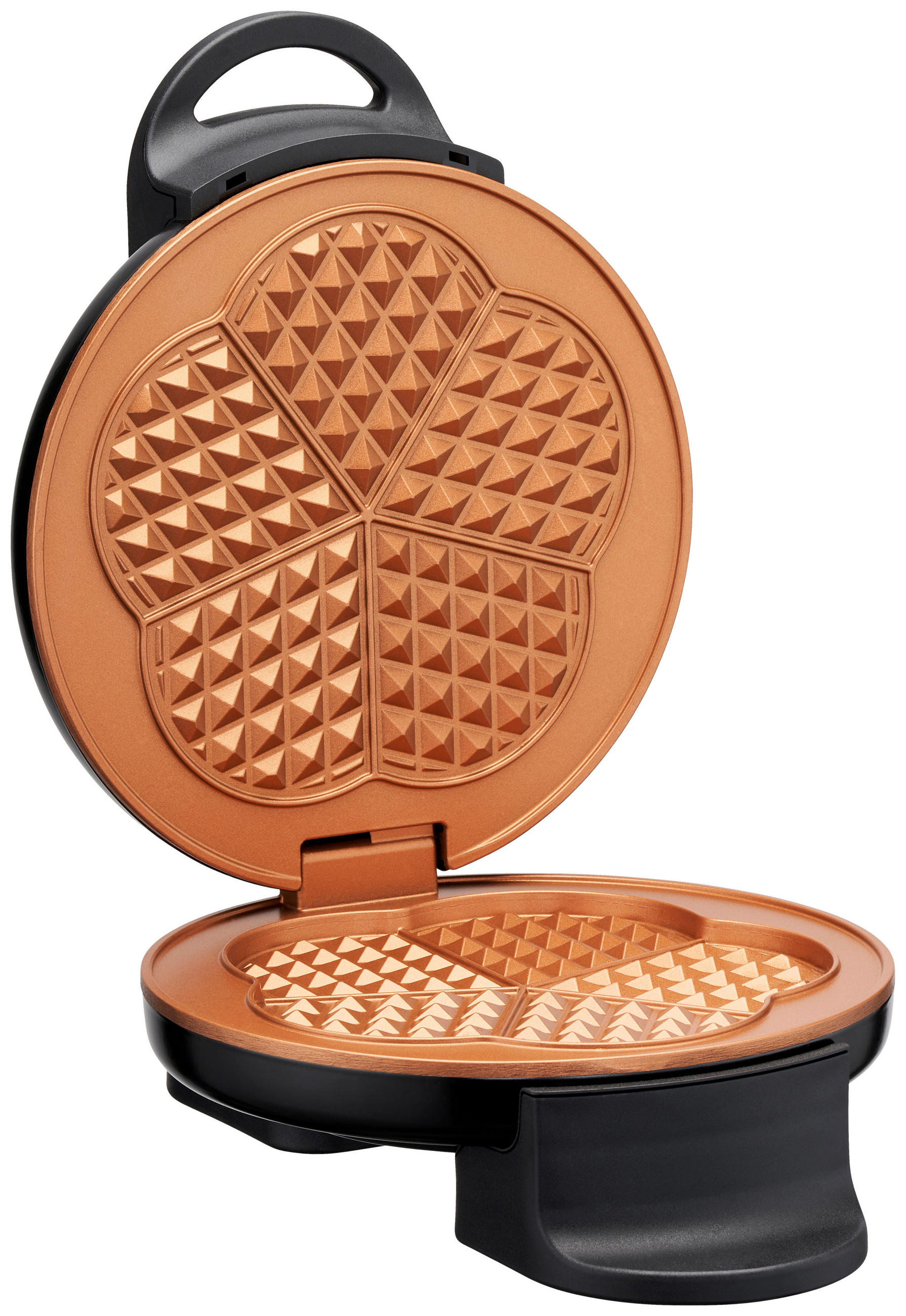WAFFELEISEN  - Schwarz, Basics, Metall (12/19/26cm) - Trisa Electronics