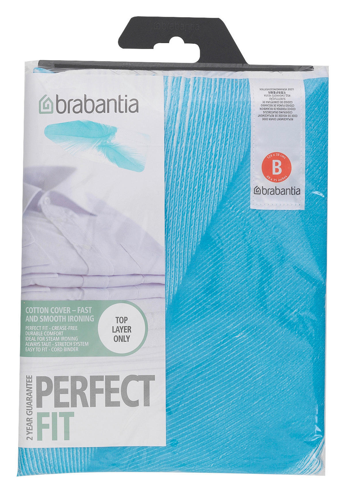 BÜGELBRETTBEZUG - Multicolor, Design, Textil (38/124/0,2cm) - Brabantia