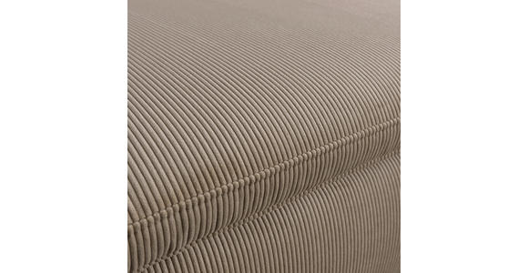 BOXSPRINGSOFA Cord Beige  - Beige/Schwarz, Design, Textil/Metall (200/100/108cm) - Novel