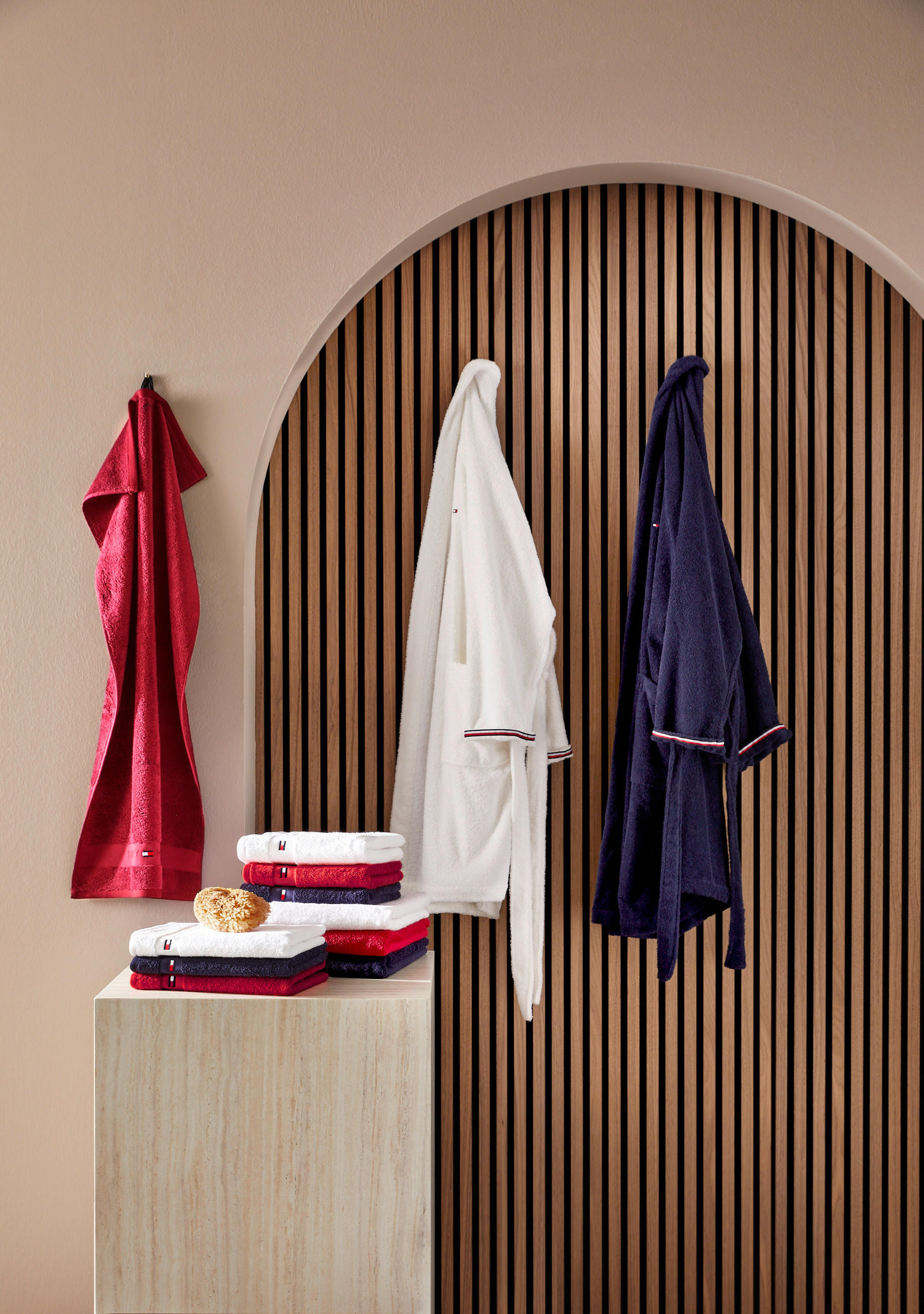 KÉZTÖRLŐ 50/100 cm fehér  - fehér, Basics, textil (50/100cm) - Tommy Hilfiger