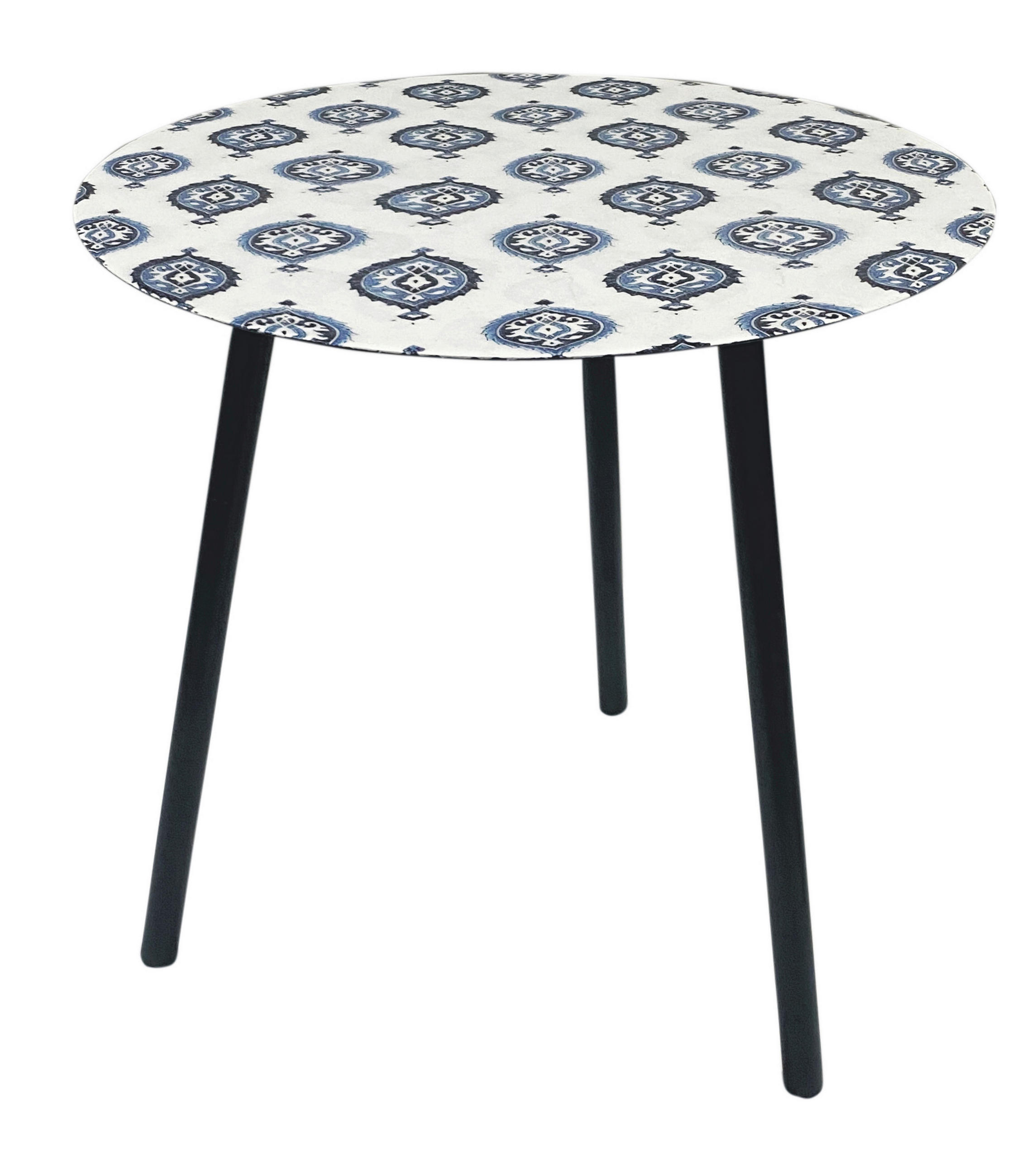 KLUB STOLIĆ plava, crna, bijela  metal  - bijela/plava, Moderno, metal (40/43/40cm) - Ambia Home