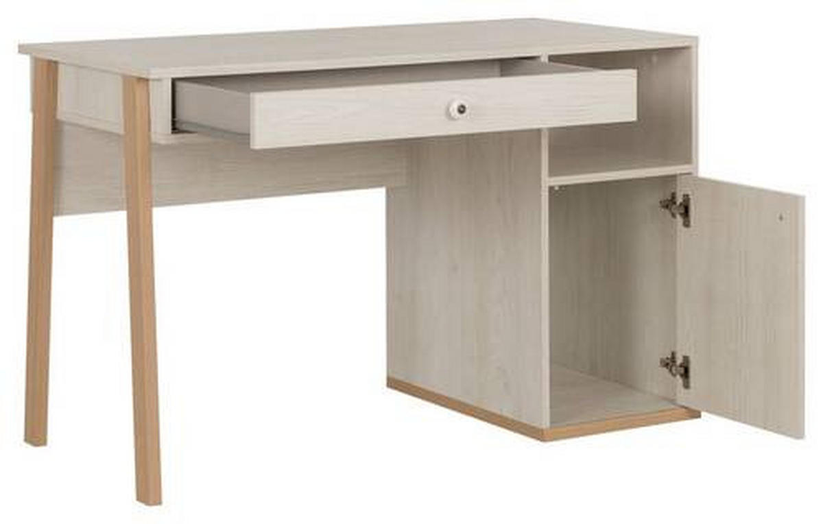 JUGENDSCHREIBTISCH 123/55/77 cm  - Kastanienfarben/Buchefarben, MODERN, Keramik/Holz (123/55/77cm) - MID.YOU