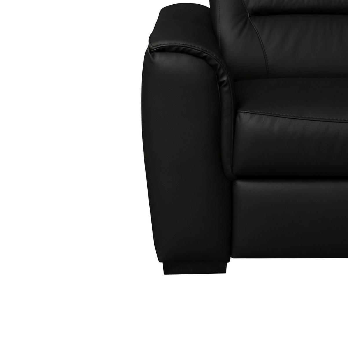 ECKSOFA Schwarz Echtleder Lederlook Bettkasten, Schlaffunktion, Rücken echt, Kopfteilverstellung  - Wengefarben/Schwarz, Design, Leder/Holz (260/212cm) - Celina Home